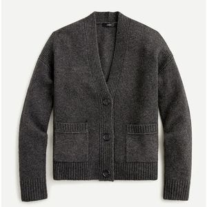 J. Crew Cropped Cardigan Sweater in Supersoft Yarn